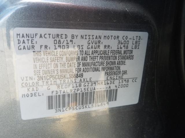 Photo 9 VIN: 3N1CP5CU5KL556849 - NISSAN KICKS S 