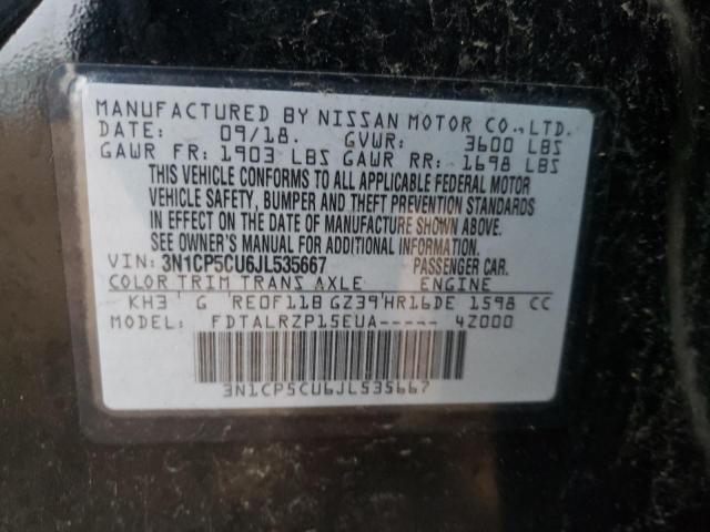 Photo 12 VIN: 3N1CP5CU6JL535667 - NISSAN KICKS S 