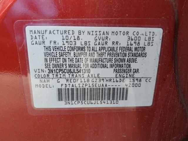 Photo 12 VIN: 3N1CP5CU6JL541310 - NISSAN KICKS 