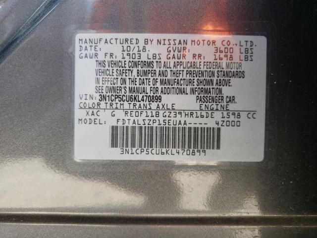 Photo 13 VIN: 3N1CP5CU6KL470899 - NISSAN KICKS S 