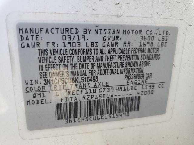 Photo 11 VIN: 3N1CP5CU6KL515498 - NISSAN KICKS 