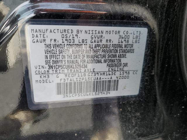 Photo 9 VIN: 3N1CP5CU6KL529434 - NISSAN KICKS S 