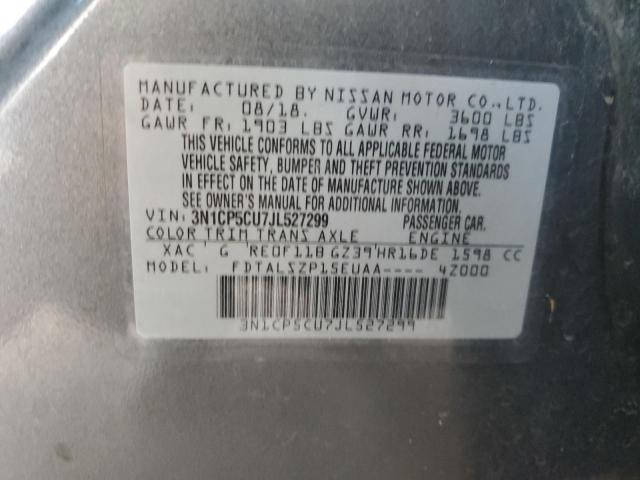 Photo 11 VIN: 3N1CP5CU7JL527299 - NISSAN KICKS S 