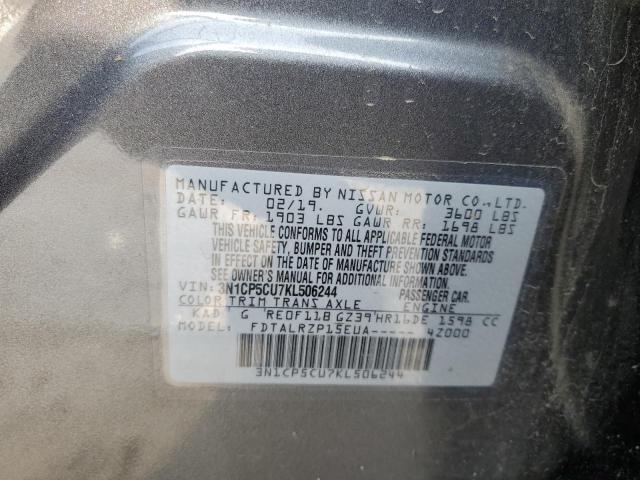 Photo 11 VIN: 3N1CP5CU7KL506244 - NISSAN KICKS S 