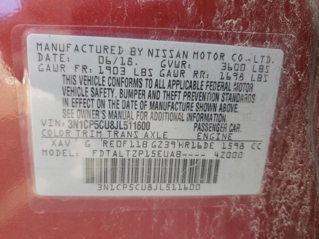 Photo 12 VIN: 3N1CP5CU8JL511600 - NISSAN KICKS S 