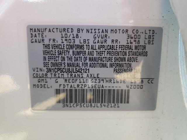 Photo 11 VIN: 3N1CP5CU8JL542121 - NISSAN KICKS 