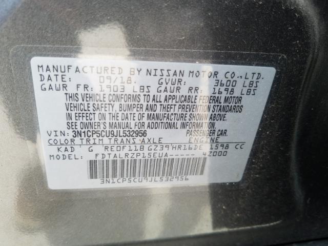 Photo 9 VIN: 3N1CP5CU9JL532956 - NISSAN KICKS S 