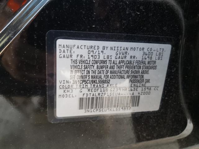 Photo 9 VIN: 3N1CP5CU9KL559852 - NISSAN KICKS S 