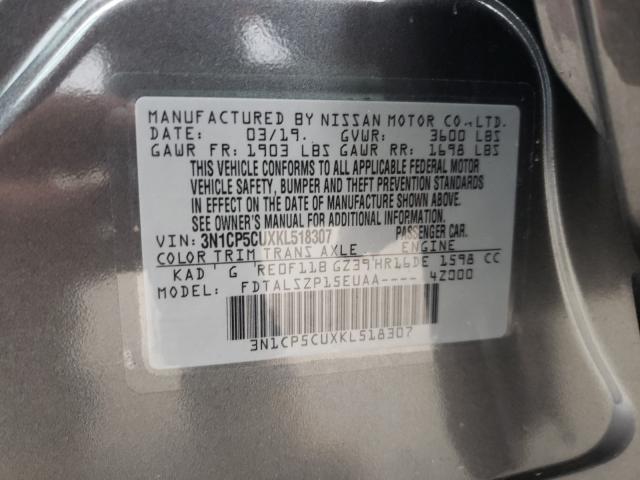 Photo 9 VIN: 3N1CP5CUXKL518307 - NISSAN KICKS S 