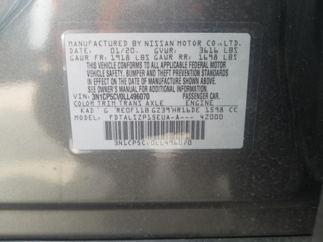 Photo 9 VIN: 3N1CP5CV0LL496070 - NISSAN KICKS SV 