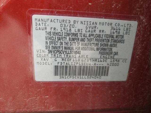 Photo 11 VIN: 3N1CP5CV1LL524040 - NISSAN KICKS SV 