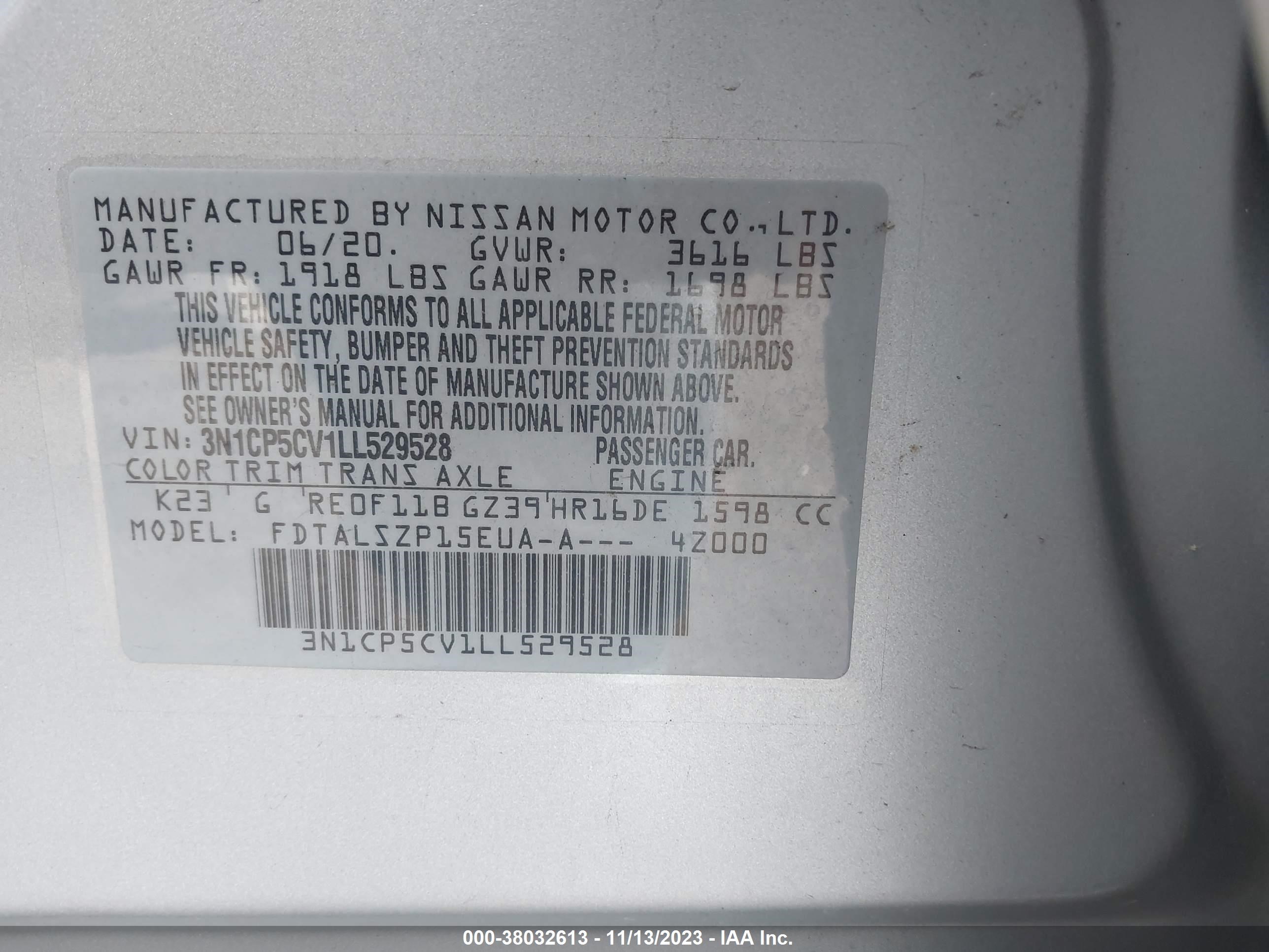 Photo 8 VIN: 3N1CP5CV1LL529528 - NISSAN KICKS 