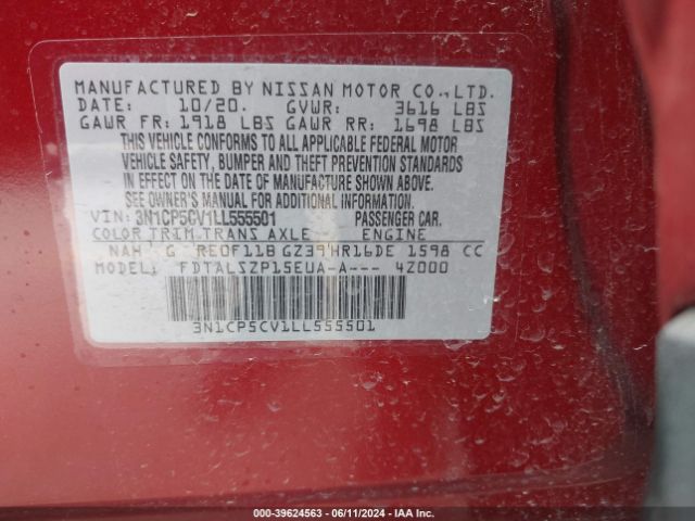 Photo 8 VIN: 3N1CP5CV1LL555501 - NISSAN KICKS 