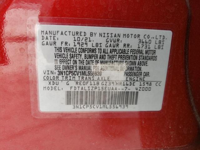 Photo 12 VIN: 3N1CP5CV1ML556939 - NISSAN KICKS SV 