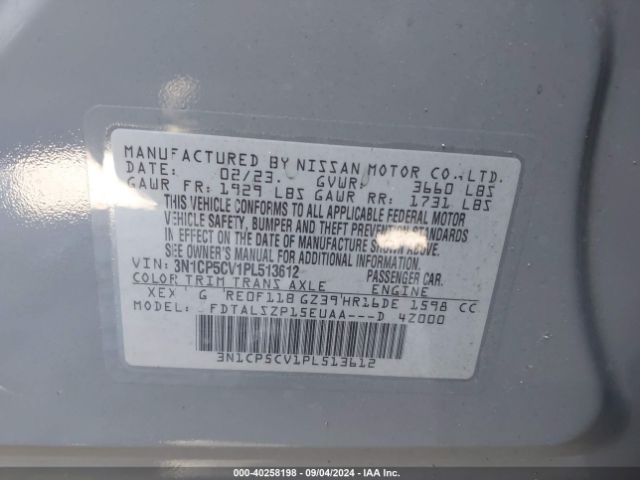 Photo 8 VIN: 3N1CP5CV1PL513612 - NISSAN KICKS 