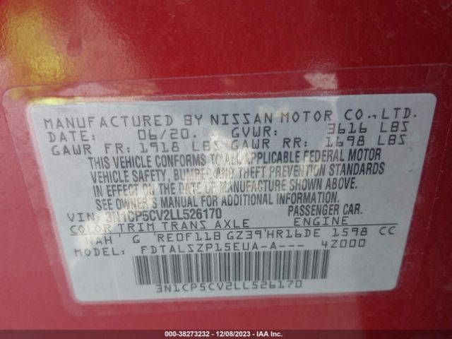 Photo 8 VIN: 3N1CP5CV2LL526170 - NISSAN KICKS 