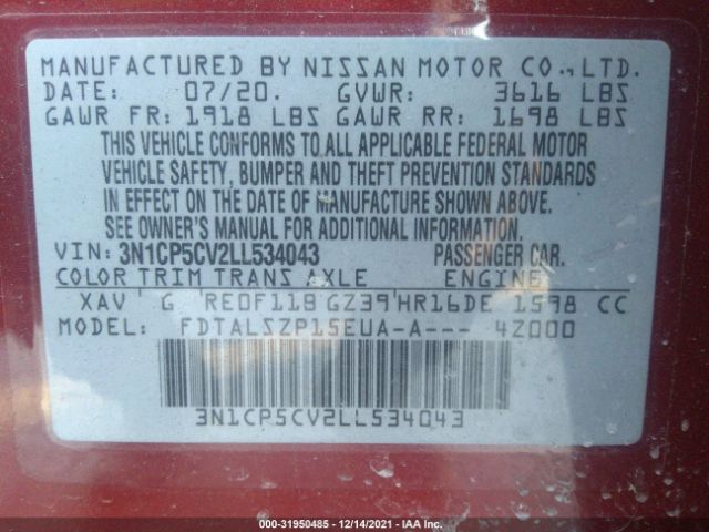 Photo 8 VIN: 3N1CP5CV2LL534043 - NISSAN KICKS 