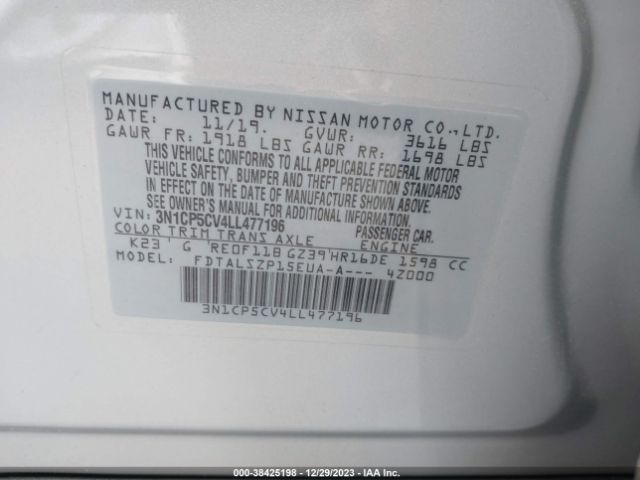 Photo 8 VIN: 3N1CP5CV4LL477196 - NISSAN KICKS 