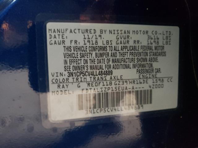 Photo 9 VIN: 3N1CP5CV4LL484889 - NISSAN KICKS SV 