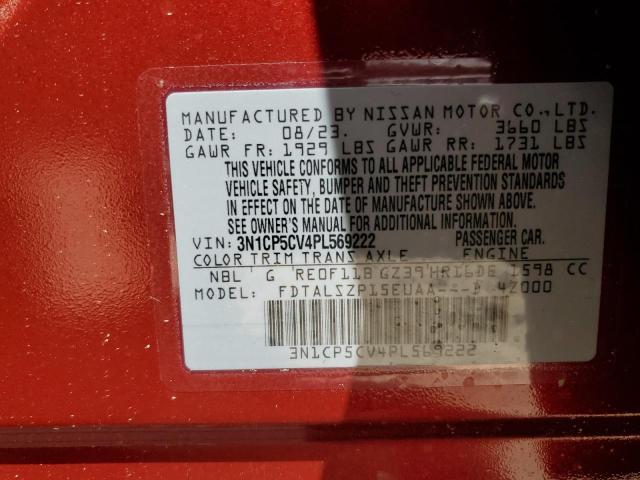 Photo 12 VIN: 3N1CP5CV4PL569222 - NISSAN KICKS 