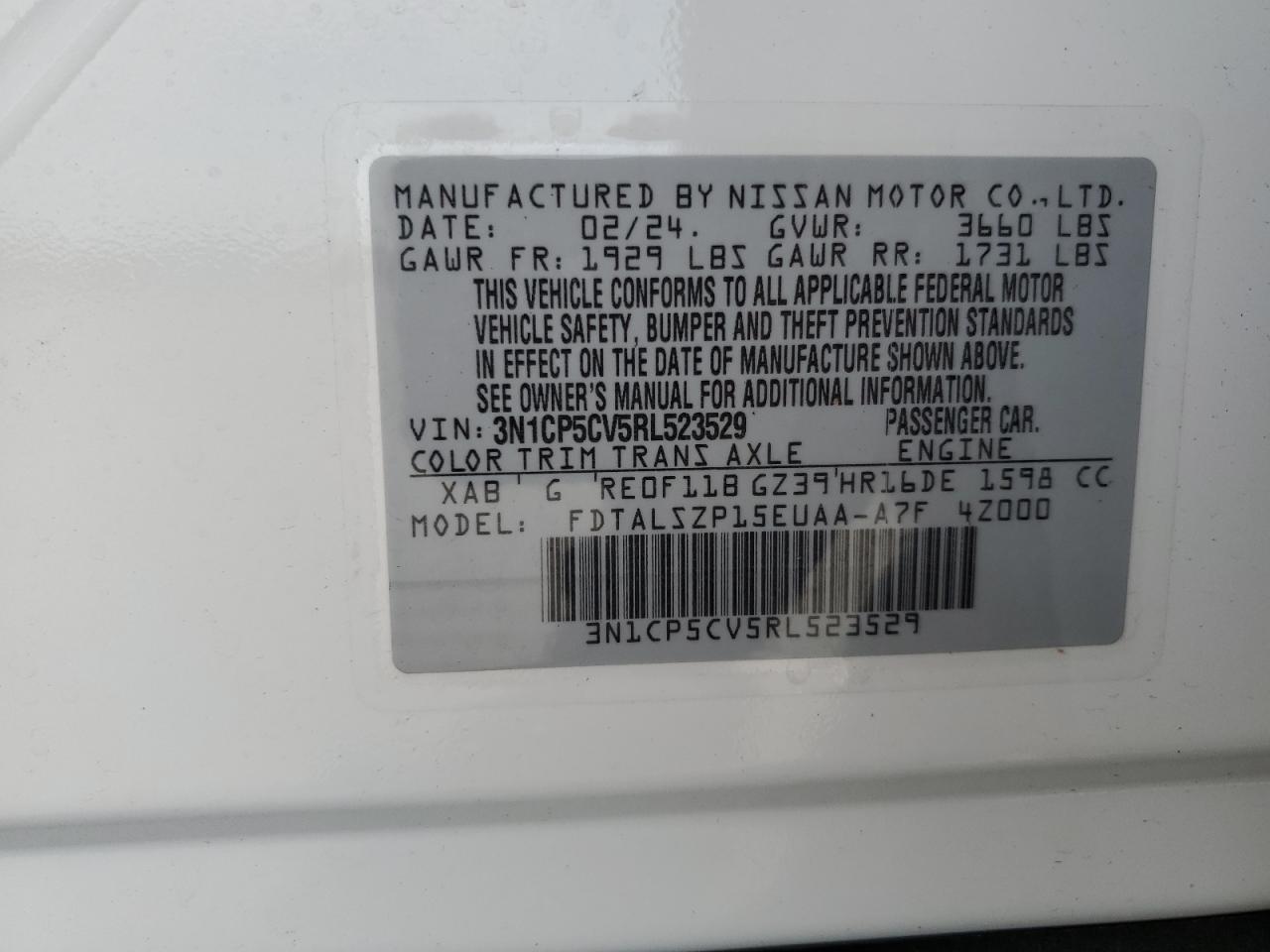 Photo 13 VIN: 3N1CP5CV5RL523529 - NISSAN KICKS 