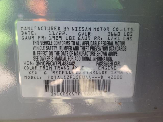 Photo 12 VIN: 3N1CP5CV7PL488442 - NISSAN KICKS SV 