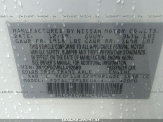 Photo 8 VIN: 3N1CP5CV8LL492669 - NISSAN KICKS 