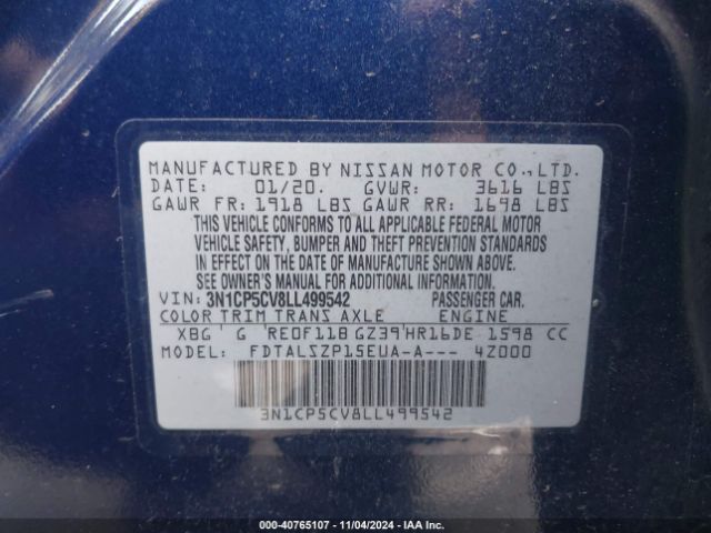 Photo 8 VIN: 3N1CP5CV8LL499542 - NISSAN KICKS 