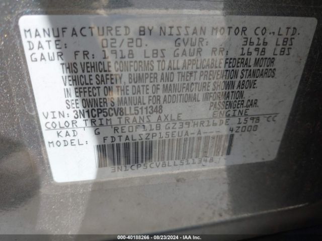 Photo 8 VIN: 3N1CP5CV8LL511348 - NISSAN KICKS 