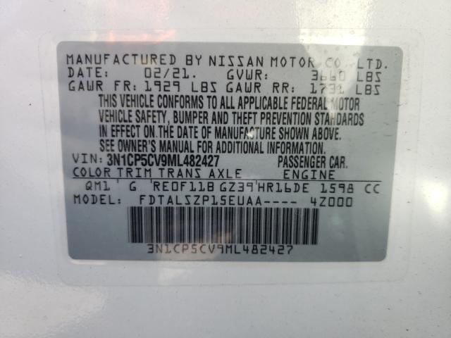 Photo 9 VIN: 3N1CP5CV9ML482427 - NISSAN KICKS SV 