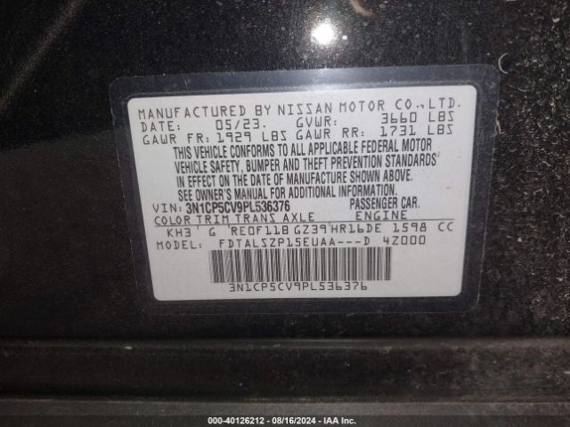 Photo 8 VIN: 3N1CP5CV9PL536376 - NISSAN KICKS 