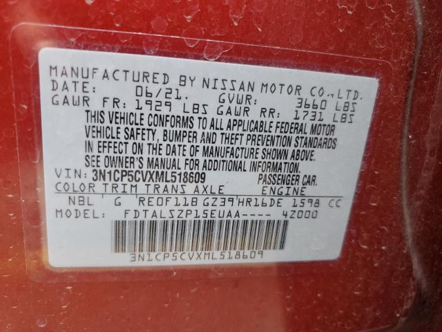 Photo 11 VIN: 3N1CP5CVXML518609 - NISSAN KICKS SV 