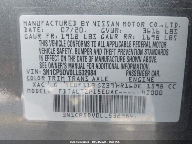 Photo 8 VIN: 3N1CP5DV0LL532984 - NISSAN KICKS 