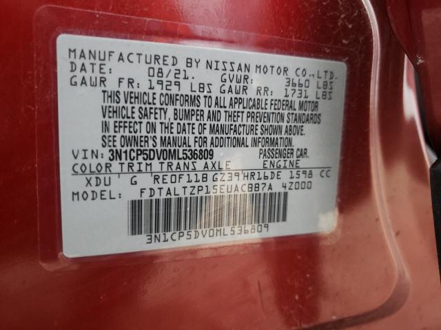 Photo 12 VIN: 3N1CP5DV0ML536809 - NISSAN KICKS SR 