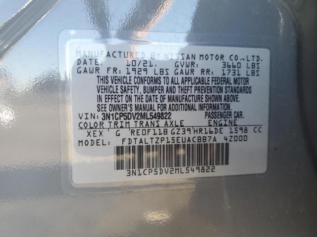 Photo 12 VIN: 3N1CP5DV2ML549822 - NISSAN KICKS SR 