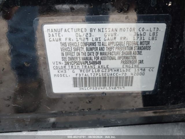 Photo 8 VIN: 3N1CP5DV4PL548949 - NISSAN KICKS 