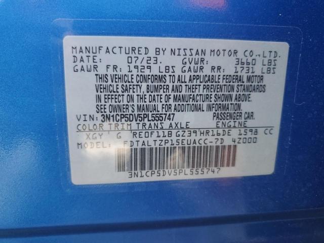 Photo 11 VIN: 3N1CP5DV5PL555747 - NISSAN KICKS SR 