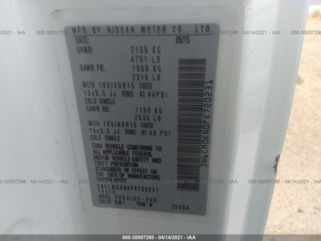 Photo 8 VIN: 3N6CM0KN0FK720231 - NISSAN NV200 