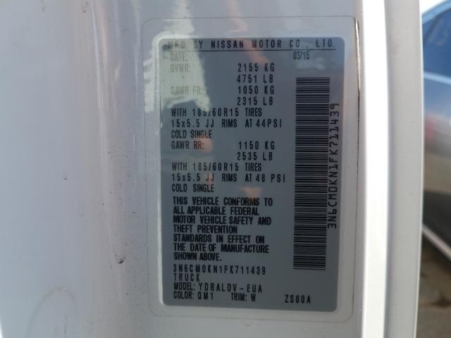 Photo 9 VIN: 3N6CM0KN1FK711439 - NISSAN NV200 2.5S 