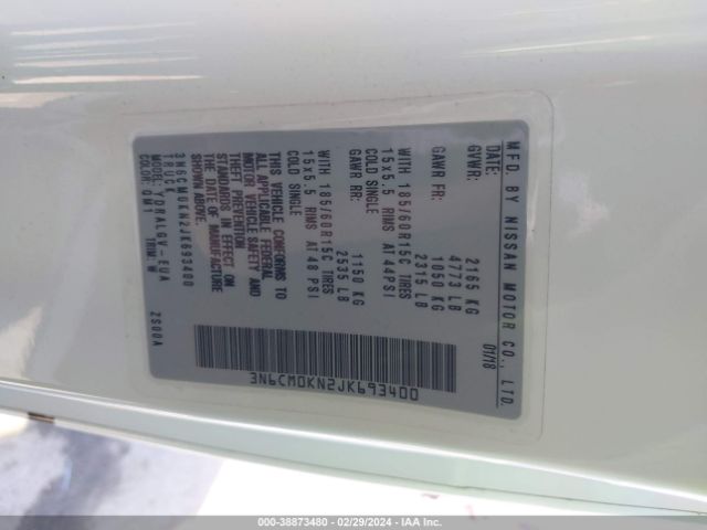 Photo 8 VIN: 3N6CM0KN2JK693400 - NISSAN NV200 