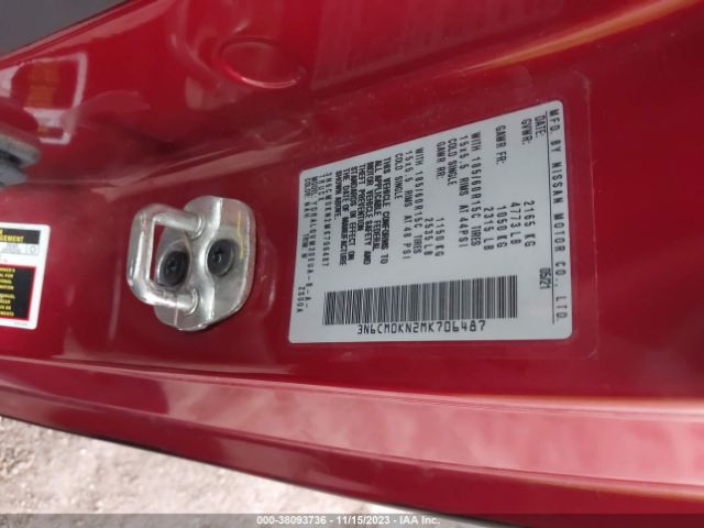 Photo 8 VIN: 3N6CM0KN2MK706487 - NISSAN NV200 COMPACT CARGO 