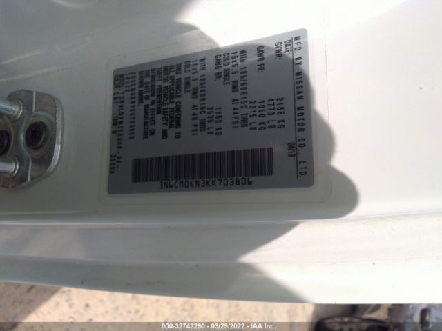 Photo 8 VIN: 3N6CM0KN3KK703806 - NISSAN NV200 COMPACT CARGO 