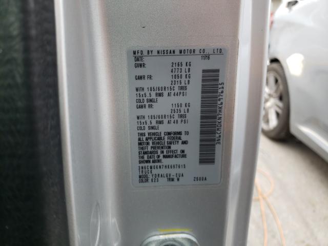 Photo 9 VIN: 3N6CM0KN7HK697615 - NISSAN NV200 