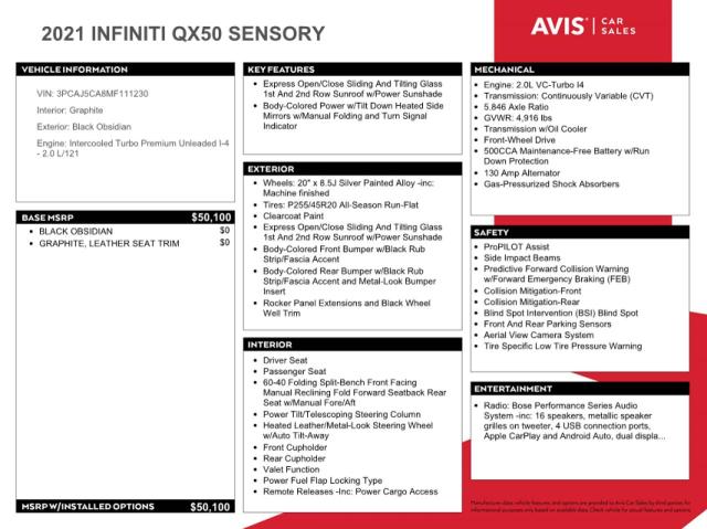 Photo 12 VIN: 3PCAJ5CA8MF111230 - INFINITI QX50 ESSEN 