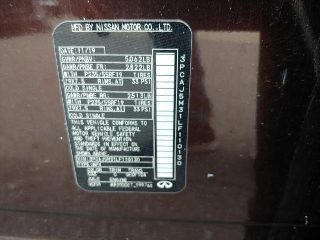 Photo 9 VIN: 3PCAJ5M31LF110130 - INFINITI QX50 PURE 