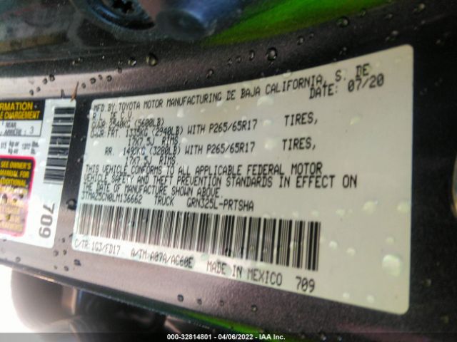 Photo 8 VIN: 3TMAZ5CN0LM136662 - TOYOTA TACOMA 2WD 