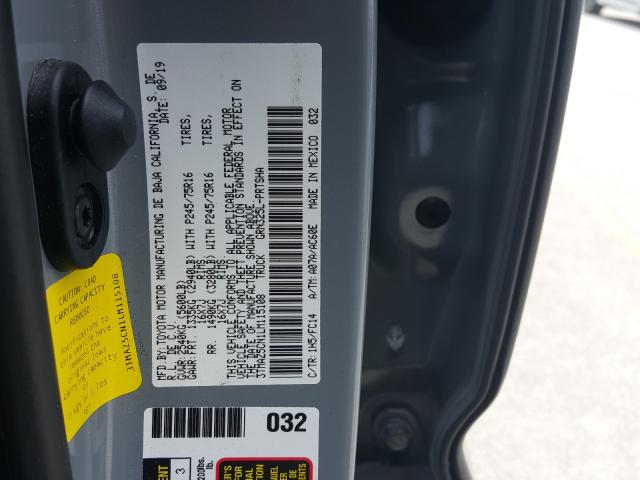 Photo 9 VIN: 3TMAZ5CN1LM115108 - TOYOTA TACOMA DOU 