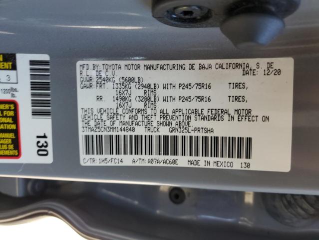 Photo 12 VIN: 3TMAZ5CN3MM144840 - TOYOTA TACOMA DOU 