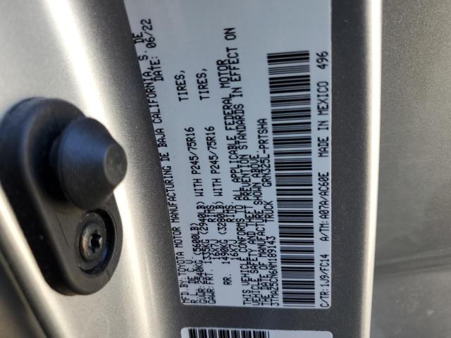 Photo 9 VIN: 3TMAZ5CN6NM189143 - TOYOTA TACOMA DOU 