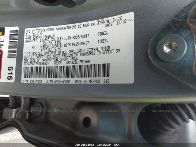 Photo 8 VIN: 3TMAZ5CN7KM086857 - TOYOTA TACOMA 2WD 